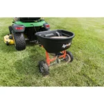 Agri-Fab 110 lb Tow Broadcast Spreader for Lawn Tractor – Poly Hopper Fertilizer & Grass Seeder - Image 2