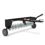 Agri-Fab 40" Tow Behind Spike Aerator - 10 Galvanized Spike Disks, 100 lb Weight Tray, 2.5" Penetration Depth, Folding Hitch, Model 45-0544