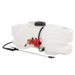 Fimco 25 Gallon Lawn & Garden Spot Sprayer - 12V Diaphragm Pump, 30ft Reach, Lever Handgun, UV-Resistant Poly Tank