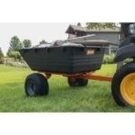 Agri-Fab 18 cu. ft. ATV Poly Swivel Cart - 1000 lb Capacity Dump Cart, 56° Dump, 100° Swivel - Image 3