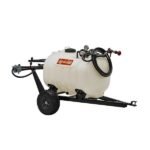 Agri-Fab 60 Gallon Tow Sprayer - 4 GPM 100 PSI Remco Pump, Tow Behind Sprayer, Break-Away Booms, 35 ft Spray Gun, Flat Free Tires, Model 45-0260