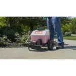 Agri-Fab 6 Gallon Push Sprayer - Battery Powered Electric Sprayer, 40 psi Pump, Flat-Free Tires, 10 ft Hose, Translucent Tank, Lawn & Garden Sprayer - Image 3