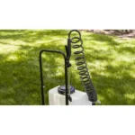 Agri-Fab 6 Gallon Push Sprayer - Battery Powered Electric Sprayer, 40 psi Pump, Flat-Free Tires, 10 ft Hose, Translucent Tank, Lawn & Garden Sprayer - Image 4