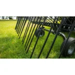 Field Tuff 60" Pine Straw Rake - 26 Spring Steel Tines, 12" Pneumatic Wheels, Lift Handle, Tow-Behind Yard Cleanup - Image 5