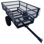 Yard Tuff Single Axle Dump Cart 57.5" x 39" | Heavy Duty Steel for ATV, UTV, Tractor | Hand-Operated Dump Latch