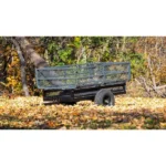 Yard Tuff Single Axle Dump Cart 57.5" x 39" | Heavy Duty Steel for ATV, UTV, Tractor | Hand-Operated Dump Latch - Image 2