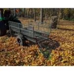 Yard Tuff Single Axle Dump Cart 57.5" x 39" | Heavy Duty Steel for ATV, UTV, Tractor | Hand-Operated Dump Latch - Image 4