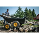 Polar HD 1500TA 22 cu ft Dump Trailer – Tandem Walking Axle, 1600 lb Capacity, Poly Tub, Steel Frame - Image 4