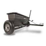 Agri-Fab 42" Tow Behind Drop Spreader - 175 lb Poly Hopper, Universal Hitch, Drop Spreader for Seed Fertilizer Ice Melt, Model 45-0288