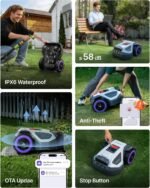 ANTHBOT M9 Robot Lawn Mower 1/4 Acre | Dual Vision+NRTK, No Perimeter Wire, App Control, 45% Slope, 1.2"-2.7" Cut, Multi-Zone - Image 2