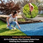 LawnMaster OcuMow MAX VBRM601YCM Wire-Free Robot Mower | Optical Navigation, Obstacle Avoidance, 3500 sq ft, 35% Slope, No App - Image 6