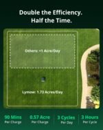Lymow One Plus Robot Lawn Mower | RTK+Vision Navigation, 1.73 Acre/Day, 45° Slope Climb, 1.2"-4" Cut, AWD Tracks, App Control - Image 5
