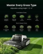 Lymow One Plus Robot Lawn Mower | RTK+Vision Navigation, 1.73 Acre/Day, 45° Slope Climb, 1.2"-4" Cut, AWD Tracks, App Control - Image 7