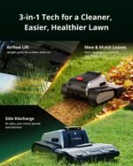 Lymow One Plus Robot Lawn Mower | RTK+Vision Navigation, 1.73 Acre/Day, 45° Slope Climb, 1.2"-4" Cut, AWD Tracks, App Control - Image 8