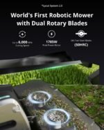 Lymow One Plus Robot Lawn Mower | RTK+Vision Navigation, 1.73 Acre/Day, 45° Slope Climb, 1.2"-4" Cut, AWD Tracks, App Control - Image 9