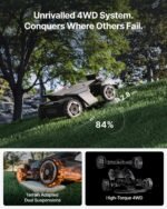 Segway Navimow X430 Robot Lawn Mower 1 Acre | 4WD 84% Slopes, Zero-Turn, Dual 180W Motors, EFLS RTK+360° Vision, Garage Set - Image 8